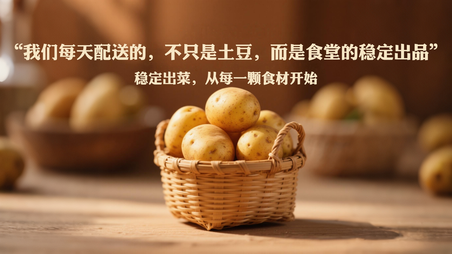 我们每天配送的，不只是土豆，而是食堂的稳定出品
